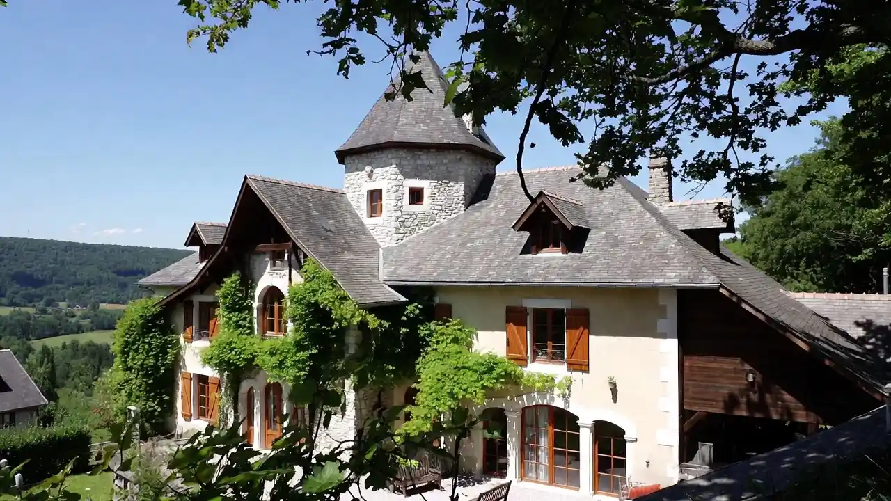 Façade d'un hôtel en France